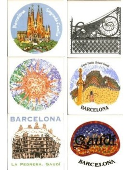 Set 6 posavasos cerámica 