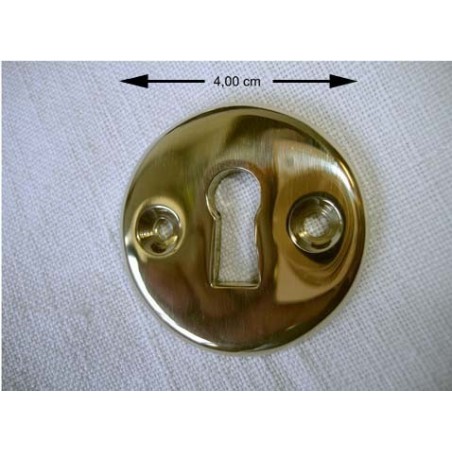Round plate with keyhole  