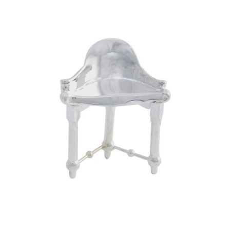 Miniatura Taburete Calvet en plata