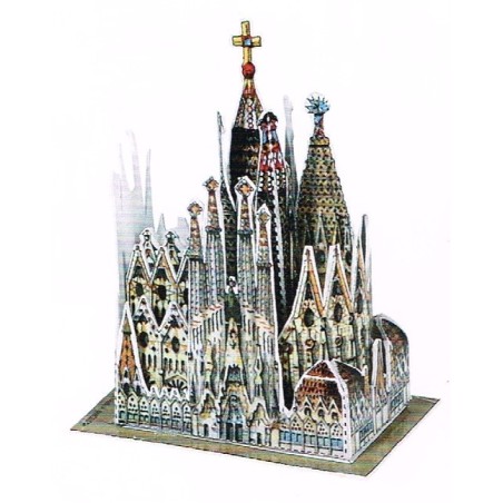 Postal Recortable Sagrada Familia