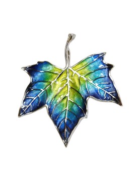 Broche hoja de plátano de sombra