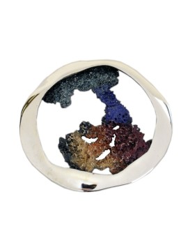 Colgante Modernista Plata y Esmalte