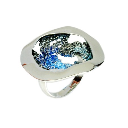 Modernist Enamel Rings