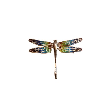 Broche libellule en mosaïque de Gaudi