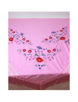 Manila shawl peaks pink