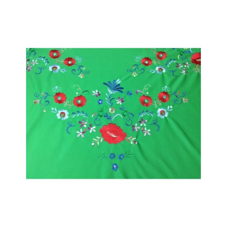 Châle de Manille pics verte herbe