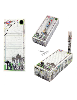 Block de notas con bolígrafo Madrid