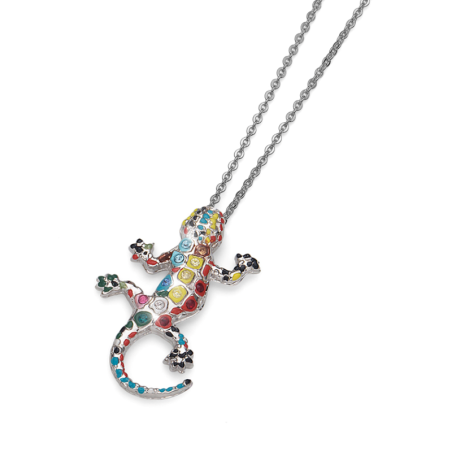 Small pendant Gaudi Drac Silver