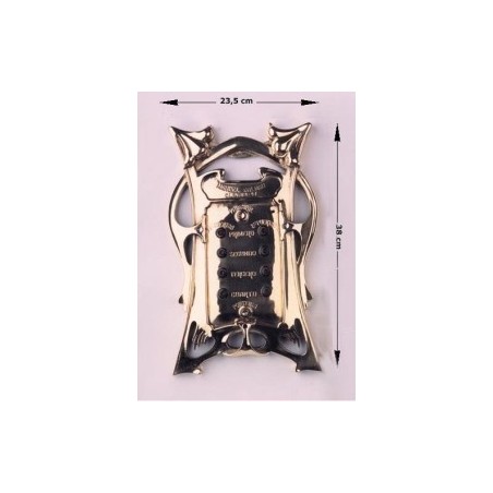 Placa timbre ascensor