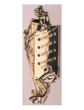 Placa timbre señora