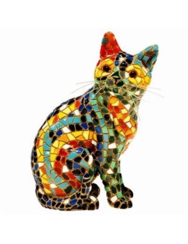 Trencadis Cat Sitting - 15 cm