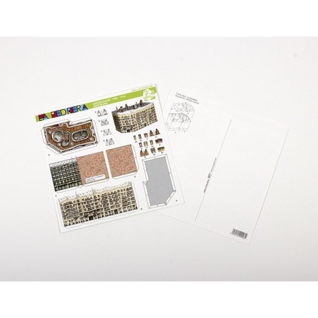 Postcard Paper Model Pedrera