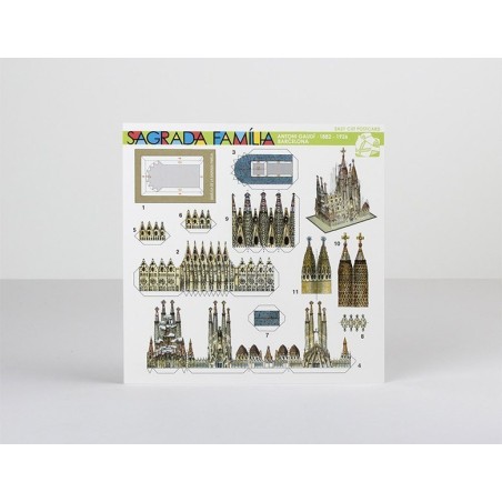 Postal Recortable Sagrada Familia