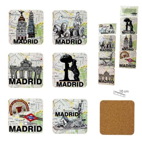 Ensemble de 6 coasters Madrid