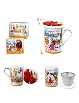Mug Sevilla with cover