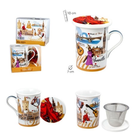 Mug Sevilla amb tapadora