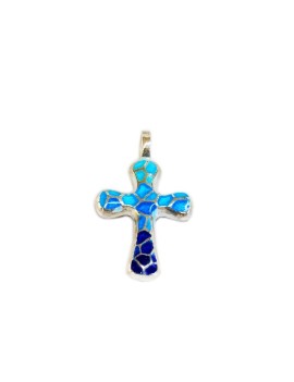 Trencadis Blue Cross rounded tips