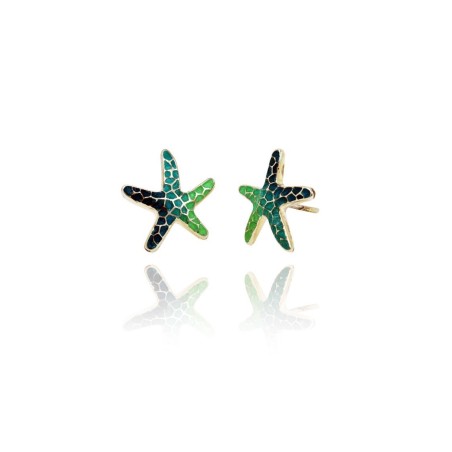 Pendientes Estrella Gaudí Trencadís Azul  