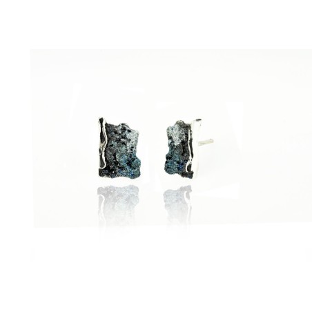 Small Modernist Enamel Earrings