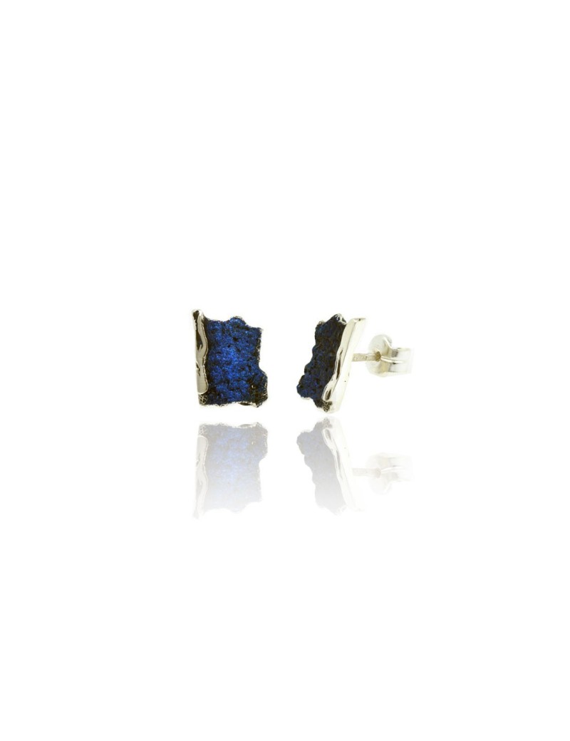 Small Modernist Enamel Earrings