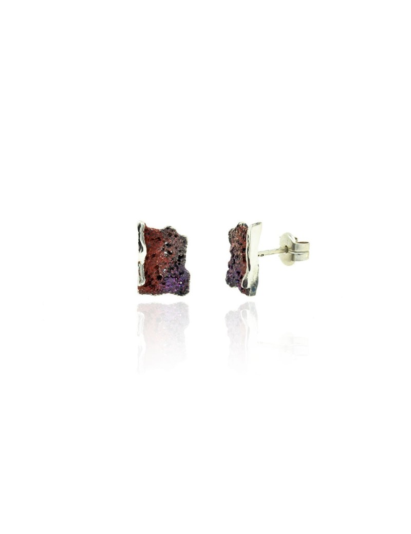 Small Modernist Enamel Earrings