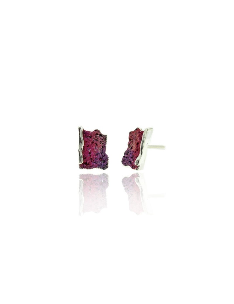 Small Modernist Enamel Earrings