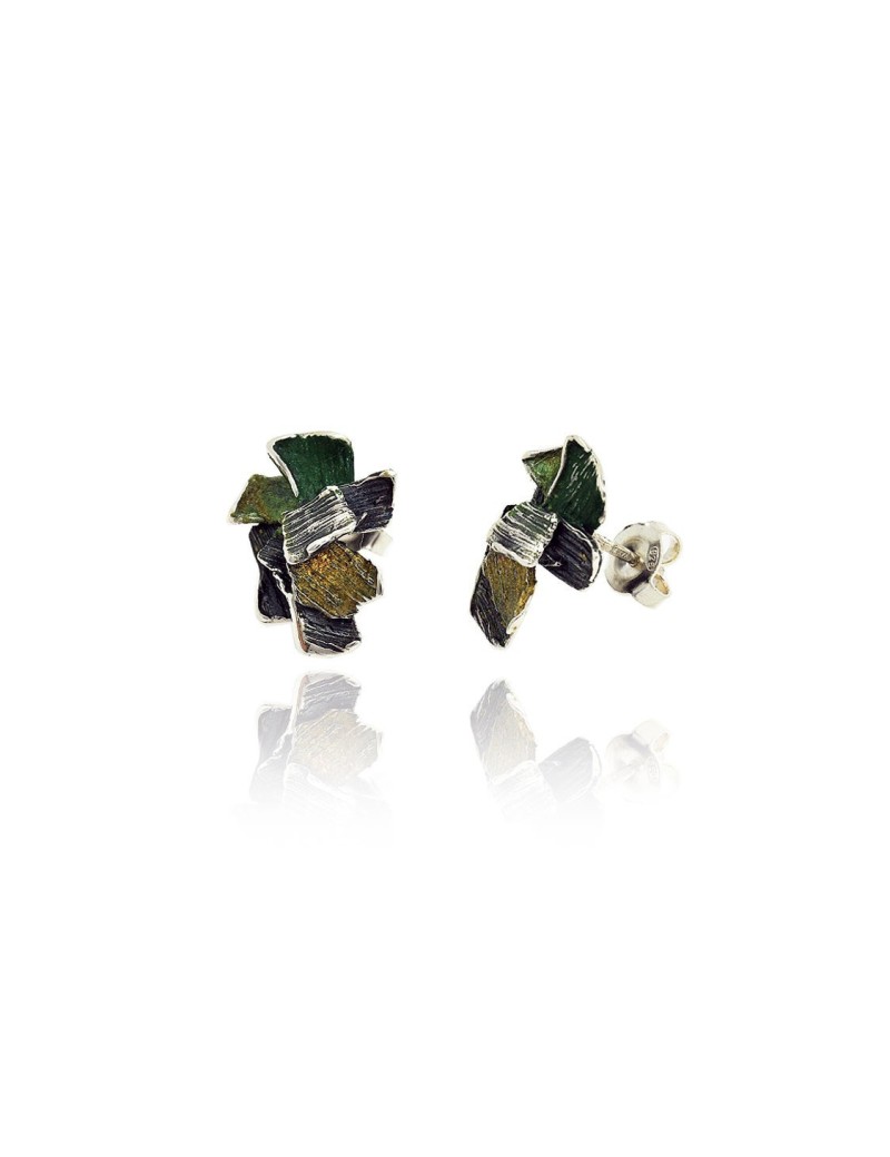 Summum Modernist Enamel Earrings