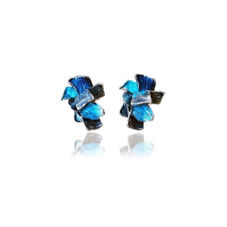 Summum Modernist Enamel Earrings