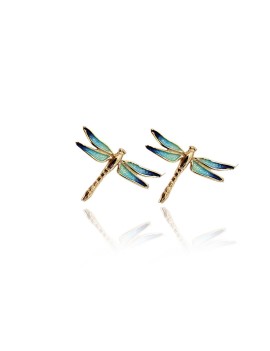 Turquoise Dragonfly Set Earrings