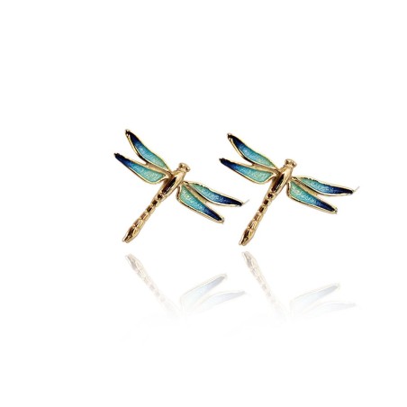 Turquoise Dragonfly Set Earrings