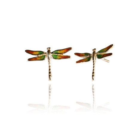 Red Dragonfly Set Earrings