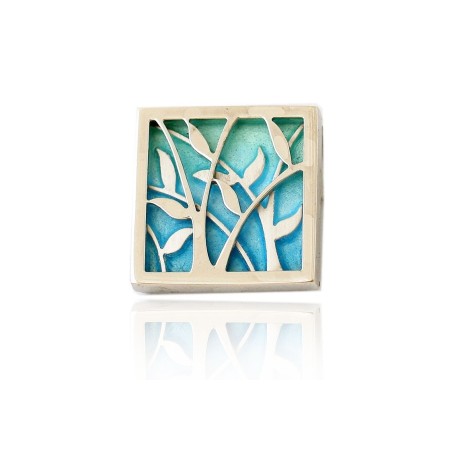 pendentif feuille verte
