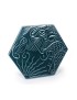 Pavé Gaudí hexagonal bleu 20 cm.