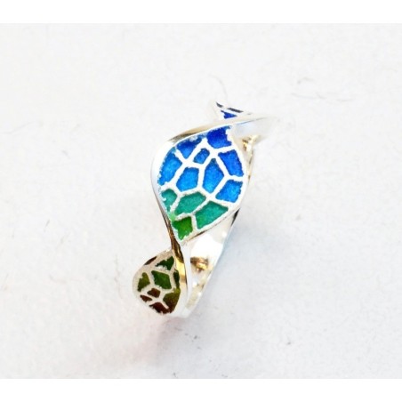 Serpentine ring Trencadís colorful