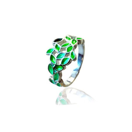 Anillo hojas pinada