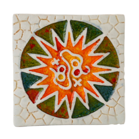 Aimant en céramique rosette Parc Güell