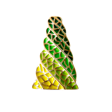 Petit pendantif cheminée vert Gaudí