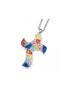 Pendentif Gaudí Croix Multicolor