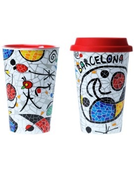 Mug tèrmic ceràmica Inspiració Miró