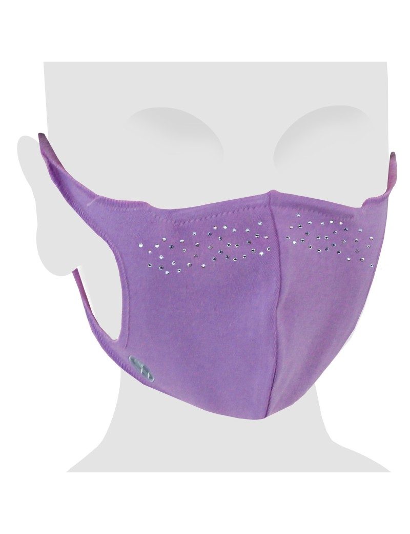 Mascareta infantil cotó amb Swarovski L.O.L. Surprise! Frontline Hero color fúcsia