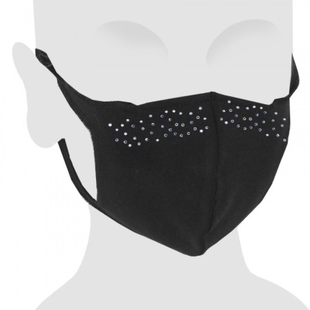 Mascarilla infantil algodón con Swarovski L.O.L. Surprise! Frontline Hero. Color fucsia