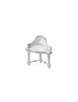 Miniatura Taburete Calvet en plata