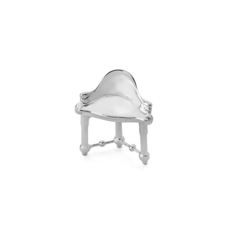 Miniatura Taburete Calvet en plata