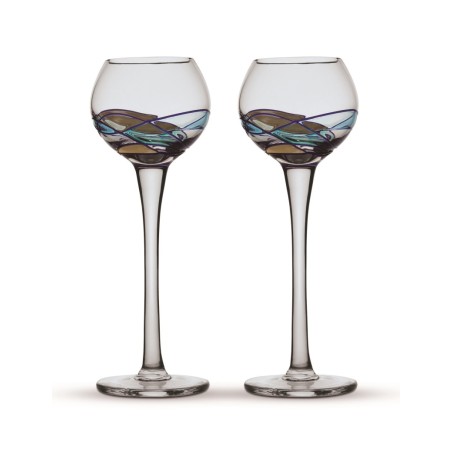 2 Copas Grappa Gaudí Aqua