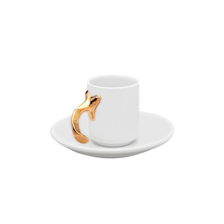 Golden Handle Gaudi Mila Espreso Cup