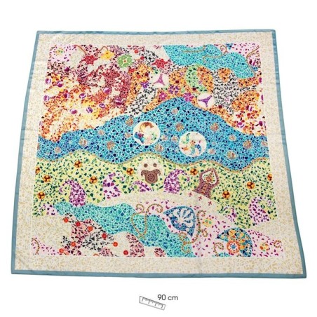 Printed Scarf Gaudi Elements