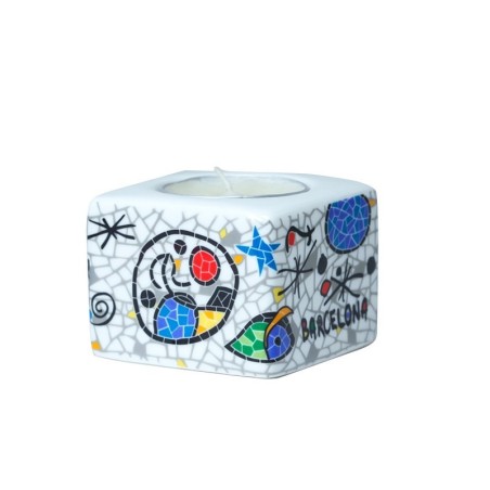Ceramic Candleholder Barcelona Miro Inspiration