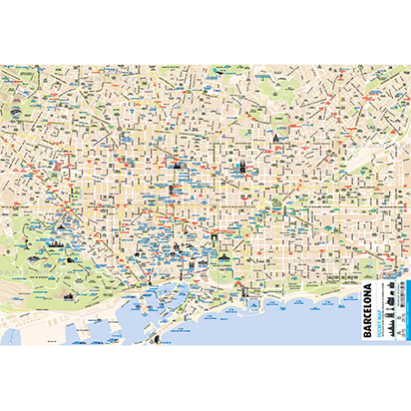 Mapa de bolsillo de Barcelona - Irrompible