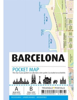 Carte de poche de Barcelone - Incassable