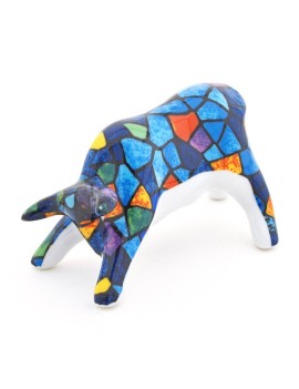 Ceramic Bull Trencadis Vitral